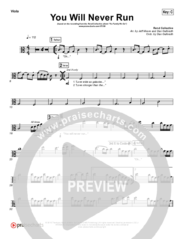 You Will Never Run Viola (Rend Collective)