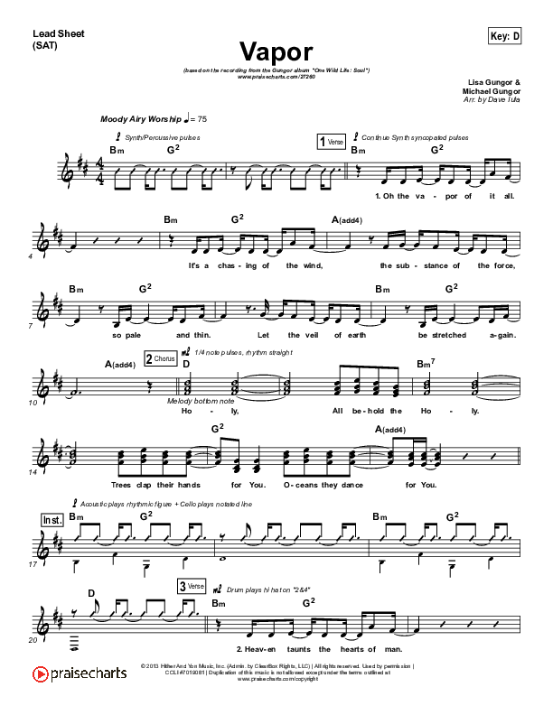 Vapor Lead (SAT) (Gungor)