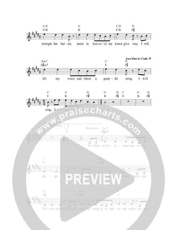 Until My Voice Is Gone Lead Sheet (Travis Ryan)