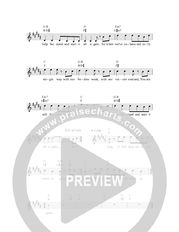 Until My Voice Is Gone Lead Sheet (Travis Ryan)