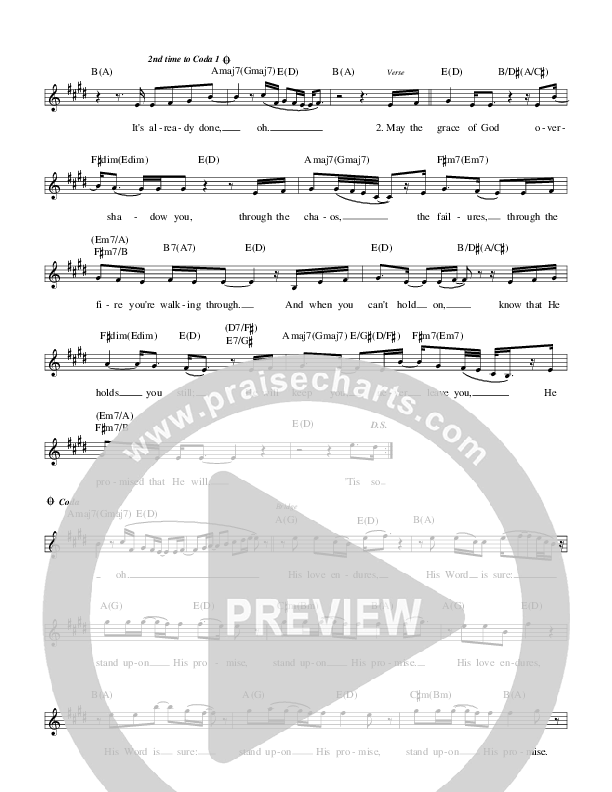 Already Done Lead Sheet (Israel Houghton)