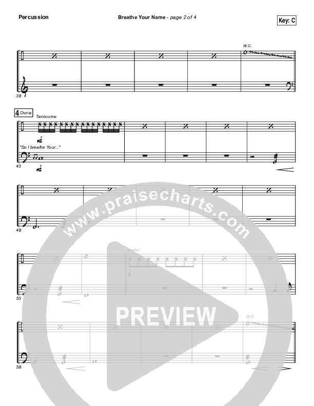 Breathe Your Name Percussion (Israel Houghton)