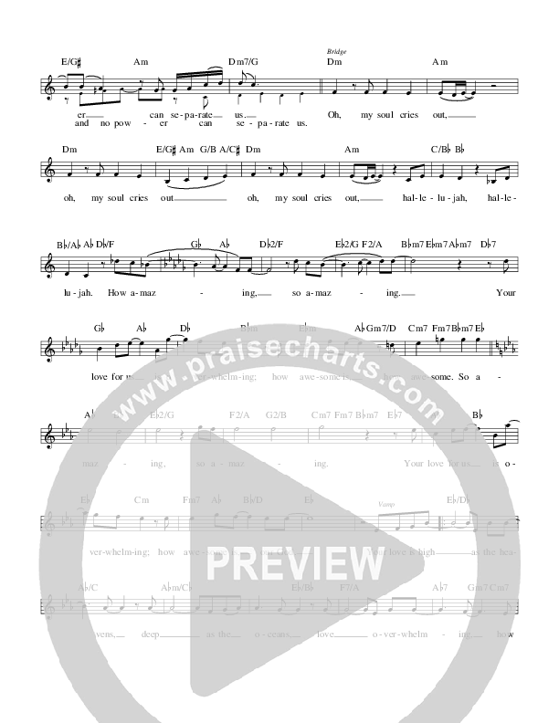 How Awesome Is Our God Lead Sheet (Israel Houghton)