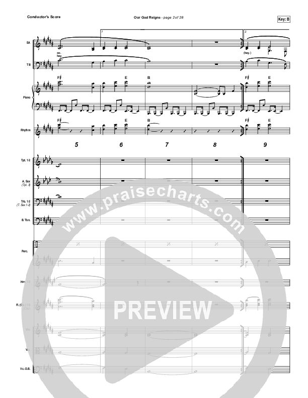 Our God Reigns Orchestration (Israel Houghton)