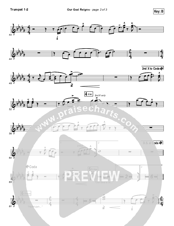 Our God Reigns Trumpet 1,2 (Israel Houghton)