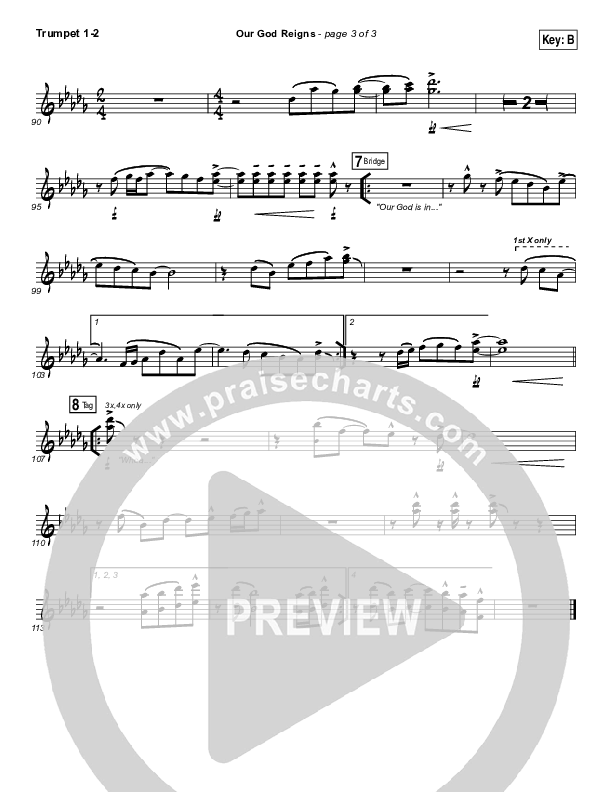 Our God Reigns Trumpet 1,2 (Israel Houghton)