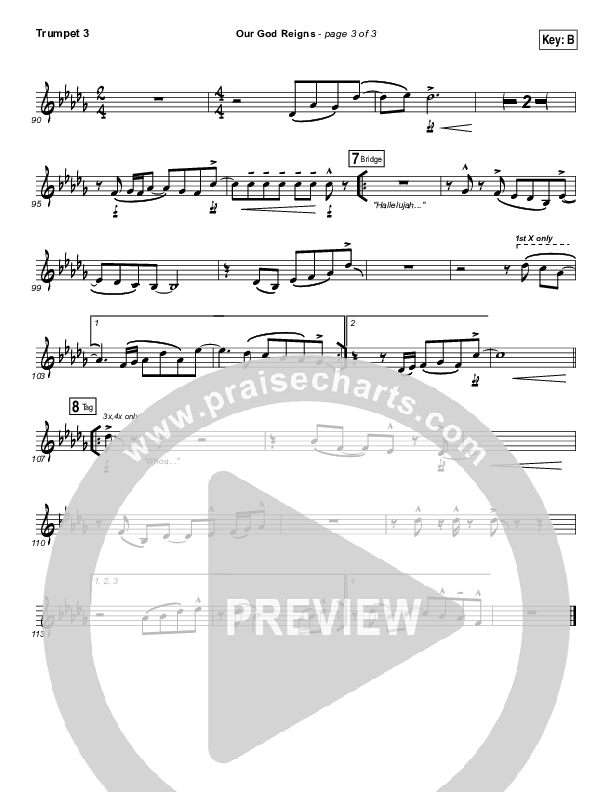 Our God Reigns Trumpet 3 (Israel Houghton)