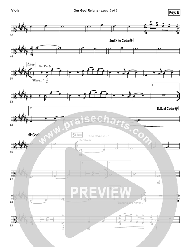 Our God Reigns Viola (Israel Houghton)