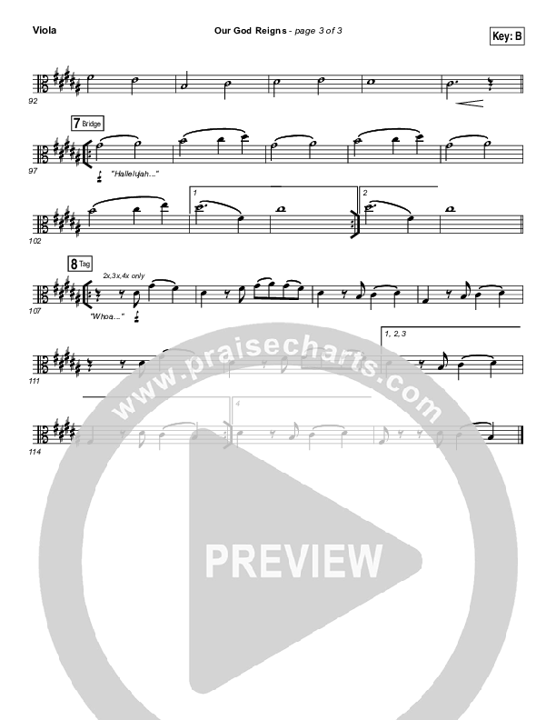 Our God Reigns Viola (Israel Houghton)