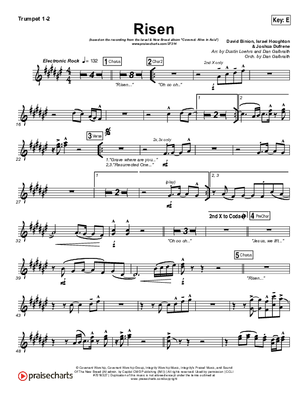 Risen Trumpet 1,2 (Israel Houghton)