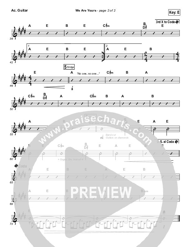 We Are Yours Acoustic Guitar (I Am They)