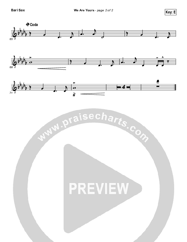 We Are Yours Bari Sax (I Am They)