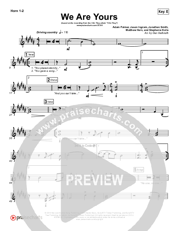 We Are Yours Brass Pack (I Am They)