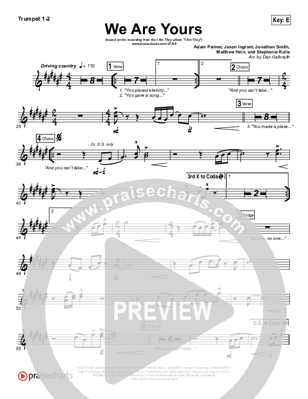 We Are Yours Brass Pack (I Am They)