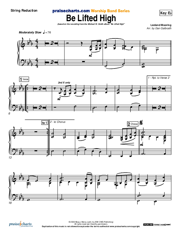 Be Lifted High Synth Strings (Michael W. Smith)