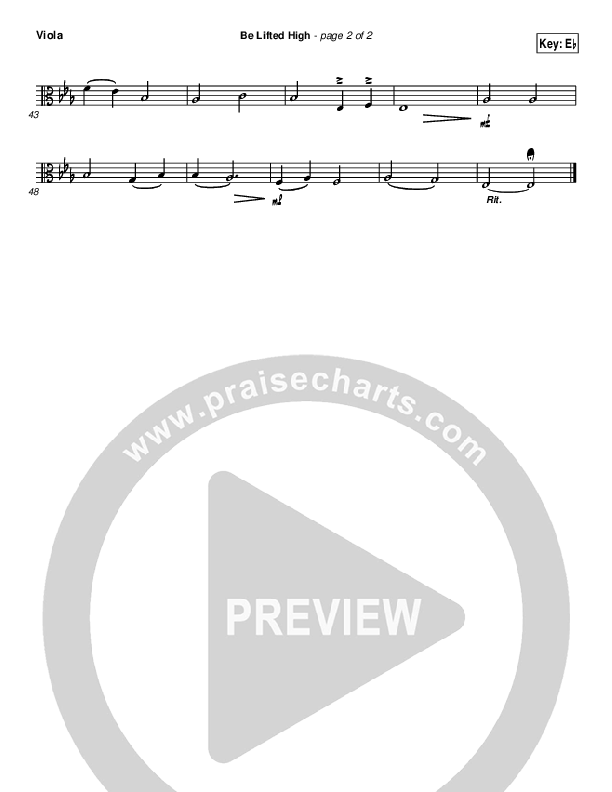 Be Lifted High Viola (Michael W. Smith)