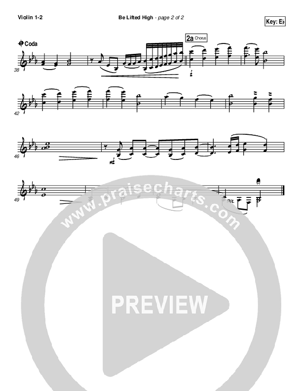 Be Lifted High Violin 1/2 (Michael W. Smith)