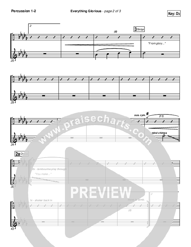 Everything Glorious Percussion 1/2 (David Crowder / Passion)