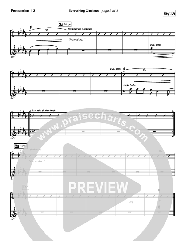 Everything Glorious Percussion 1/2 (David Crowder / Passion)