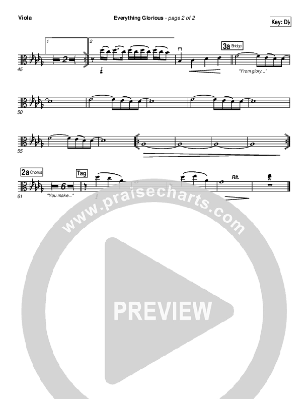 Everything Glorious Viola (David Crowder / Passion)