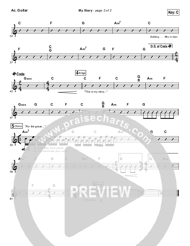 My Story Acoustic Guitar (Big Daddy Weave)