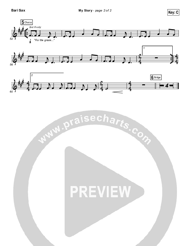 My Story Bari Sax (Big Daddy Weave)