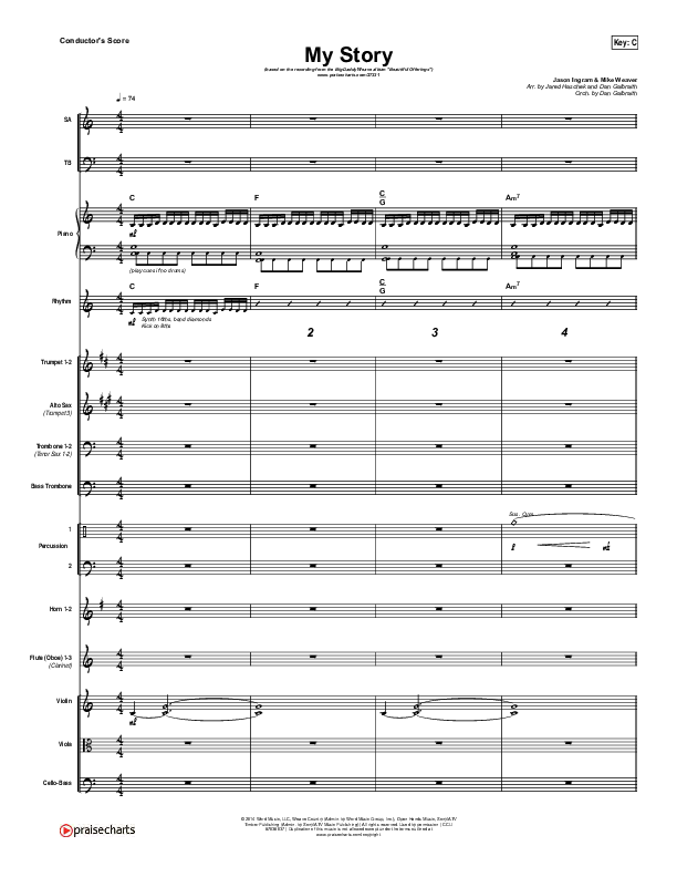 My Story Conductor's Score (Big Daddy Weave)