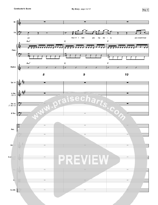 My Story Conductor's Score (Big Daddy Weave)