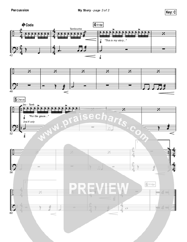 My Story Percussion (Big Daddy Weave)