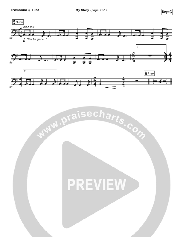 My Story Trombone 3/Tuba (Big Daddy Weave)