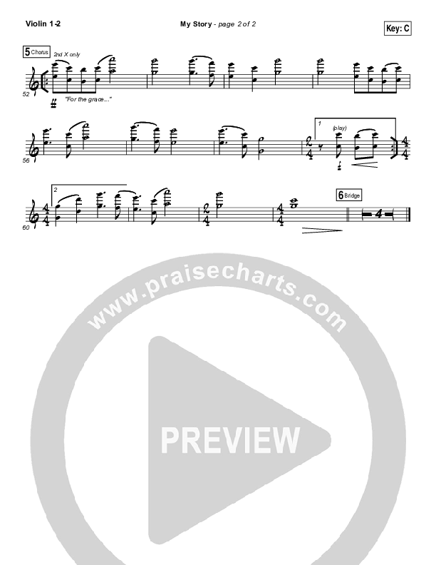 My Story Violin 1/2 (Big Daddy Weave)