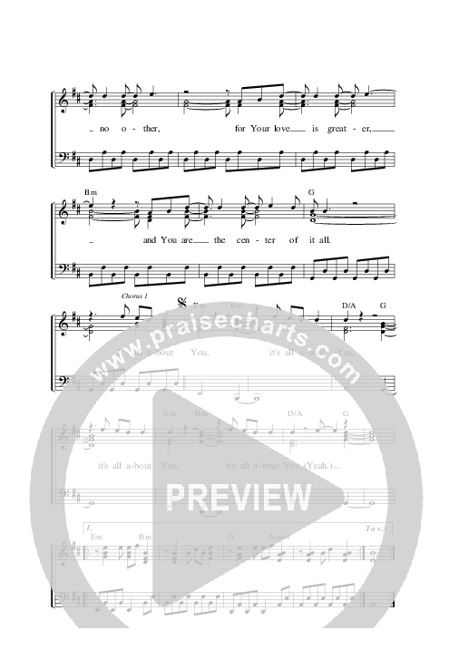 All About You Piano/Vocal & Lead (Planetshakers)