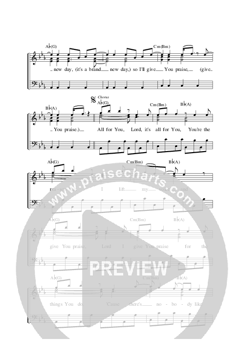 Nobody Like You Piano/Vocal (Planetshakers)