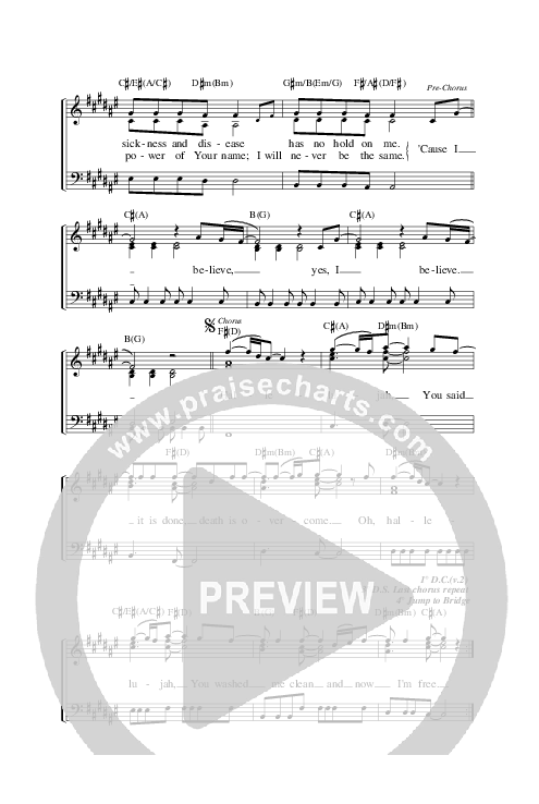 Just One Touch Lead & Piano (Planetshakers)