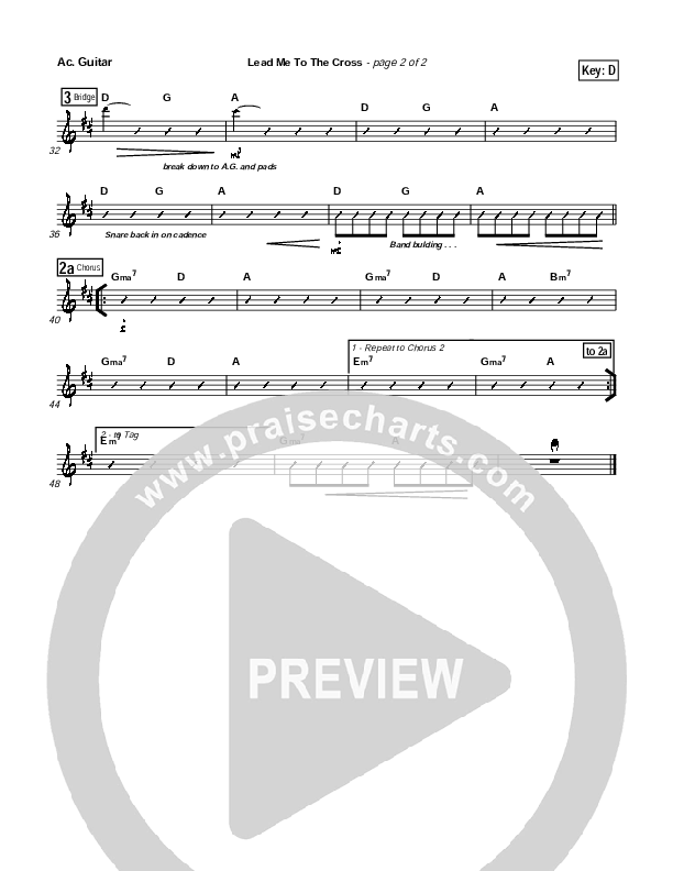 Lead Me To The Cross Acoustic Guitar (Hillsong UNITED)