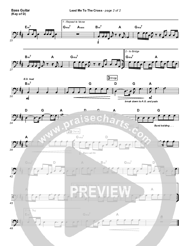 Lead Me To The Cross Bass Guitar (Hillsong UNITED)