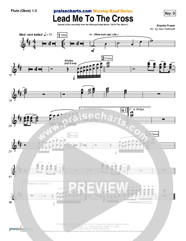 Lead Me To The Cross Wind Pack (Hillsong UNITED)