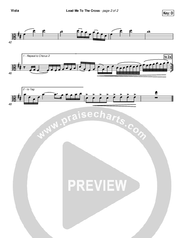 Lead Me To The Cross Viola (Hillsong UNITED)