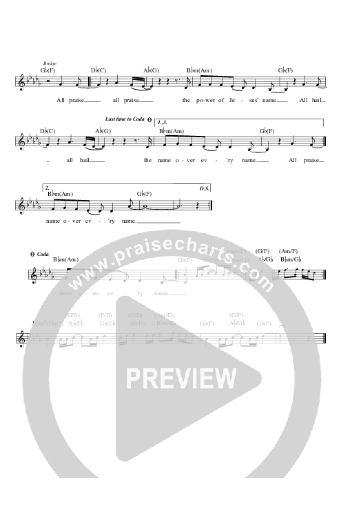 All Hail Lead Sheet (Planetshakers)