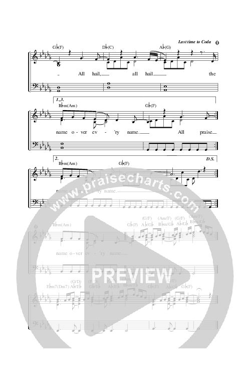 All Hail Lead & Piano (Planetshakers)