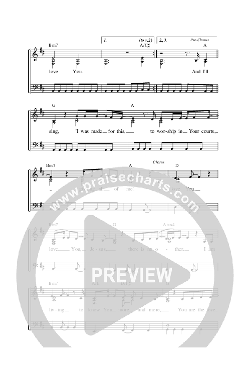 Love Of My Life Lead & Piano (Planetshakers)