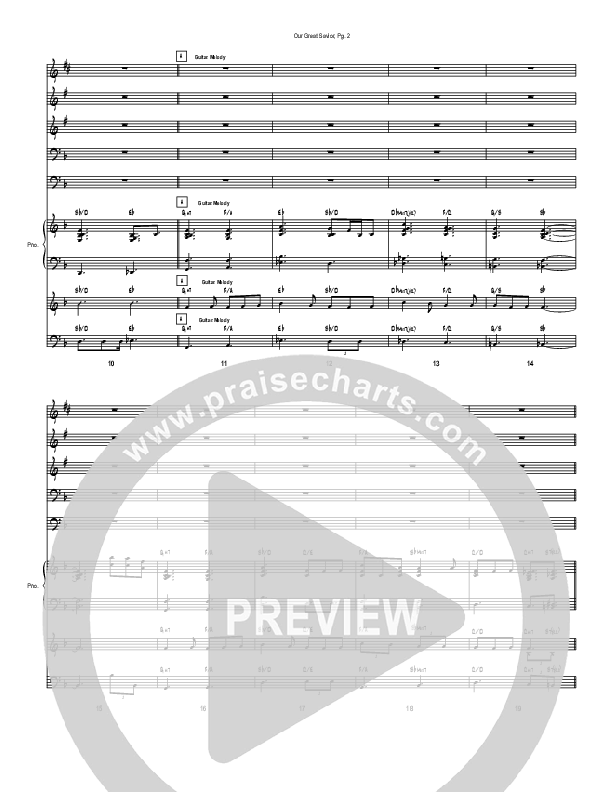 Our Great Savior (Instrumental) Orchestration (Good Jazz Series)