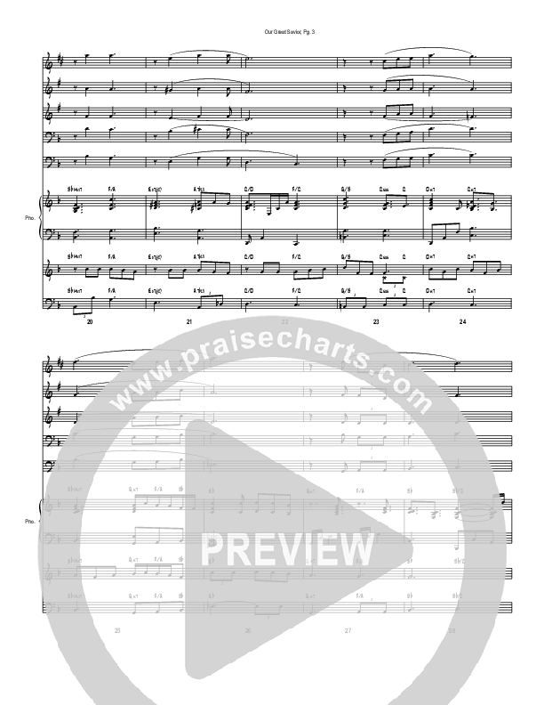 Our Great Savior (Instrumental) Conductor's Score (Good Jazz Series)