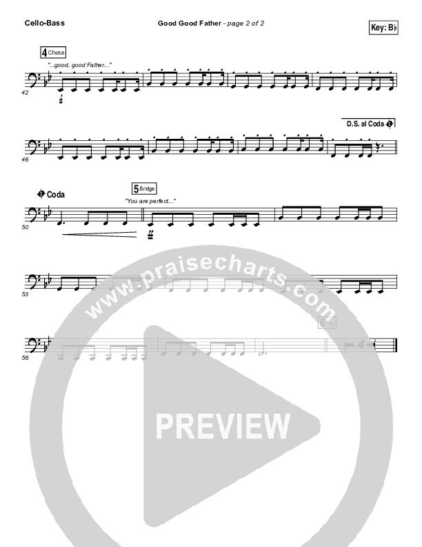 Good Good Father Cello/Bass (Zealand)