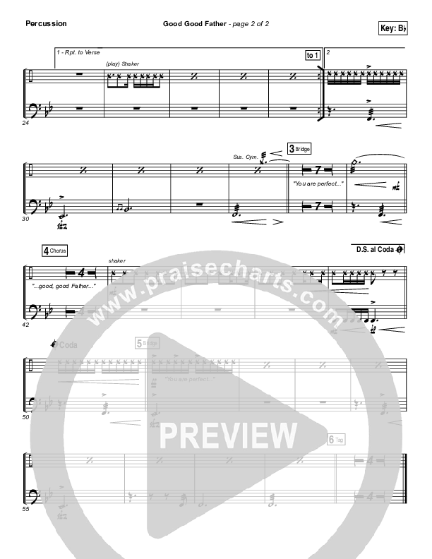 Good Good Father Percussion (Zealand)