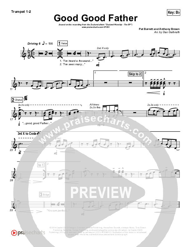 Good Good Father Trumpet 1,2 (Zealand)