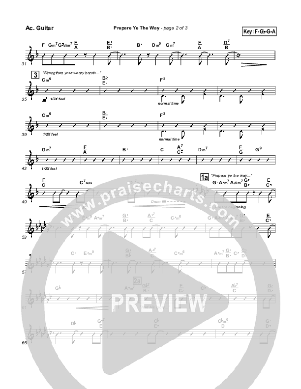 Prepare Ye The Way Acoustic Guitar (Tommy Walker)