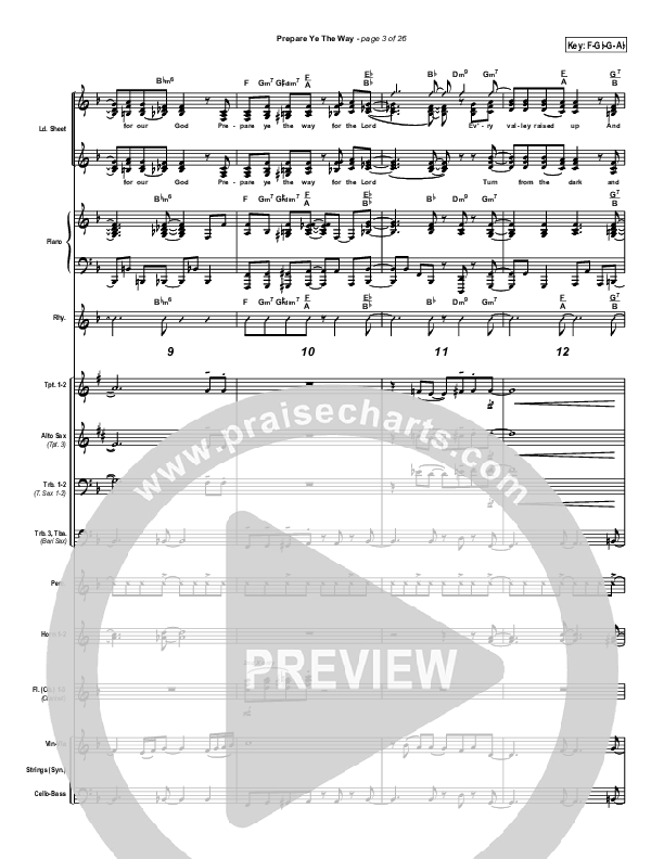 Prepare Ye The Way Conductor's Score (Tommy Walker)