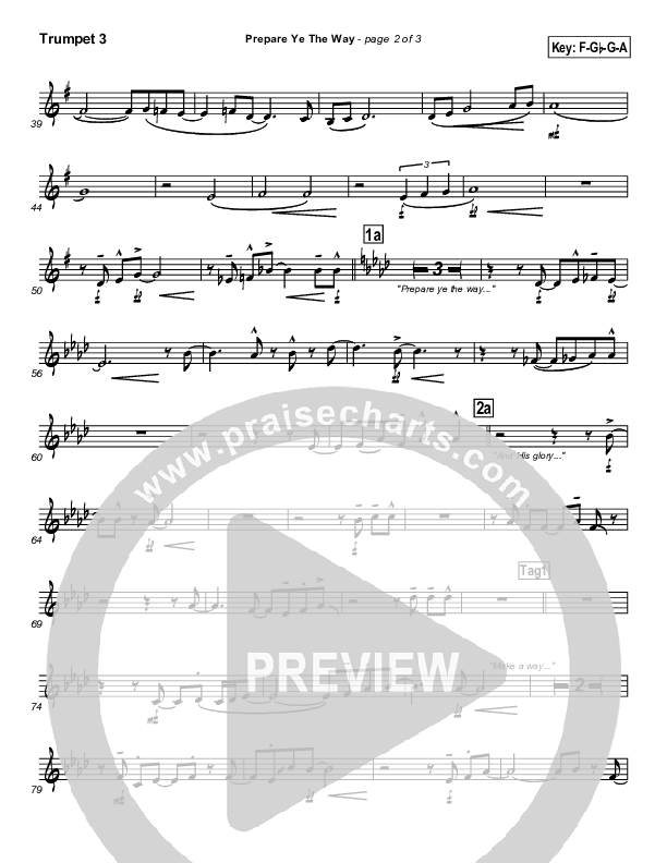 Prepare Ye The Way Trumpet 3 (Tommy Walker)