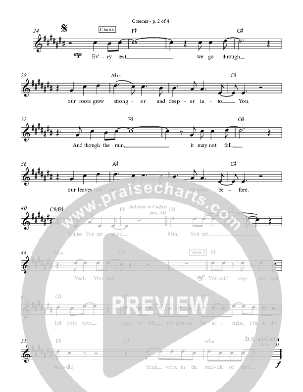 Greener Lead Sheet (Zealand)